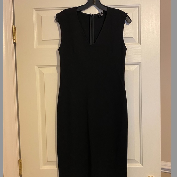 Black Theory Naepra Fixture Ponte Mid Length Dress - Picture 3 of 6